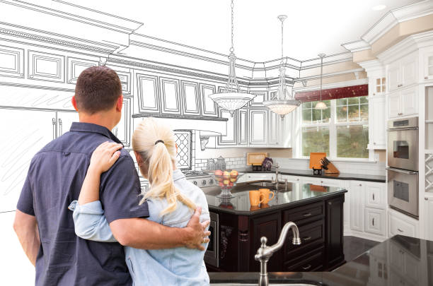 Custom kitchen cabinets installed in a Cherry Hill home